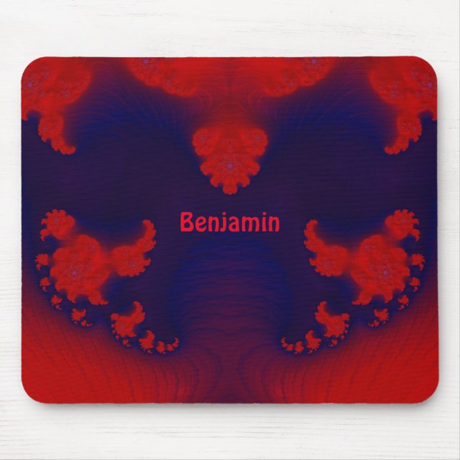 BENJAMIN ~ Red and Blue  Mouse Pad (Front)