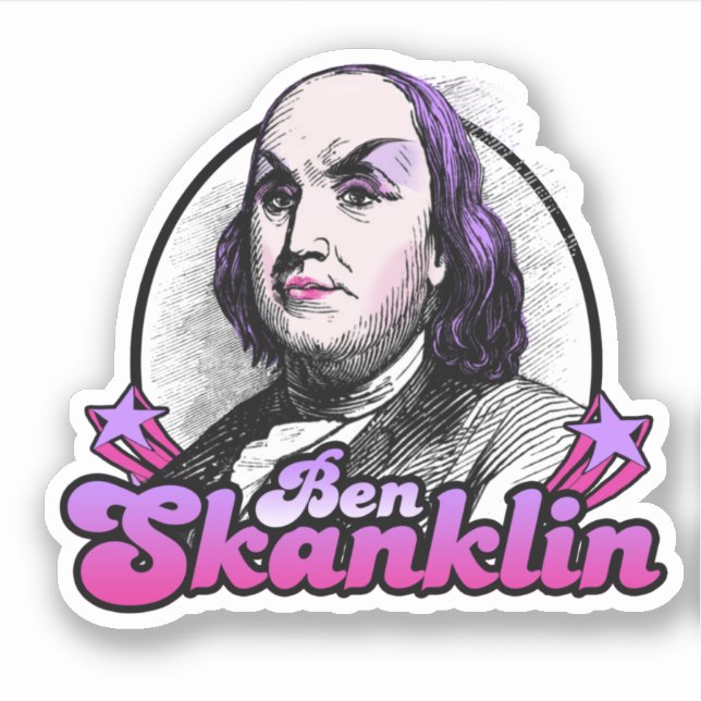 Benjamin Skanklin Sticker (Front)