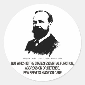 Benjamin Tucker Classic Round Sticker
