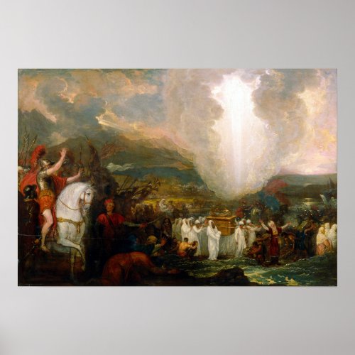 Benjamin West Joshua Passing the River Jordan Poster