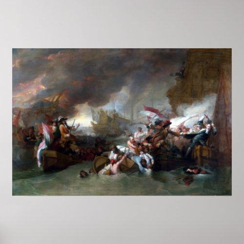 Benjamin West The Battle of La Hogue Poster