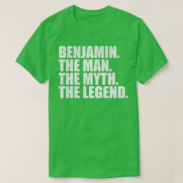 BenjaminBenjamin Name Benjamin given name T-Shirt (Design Front)