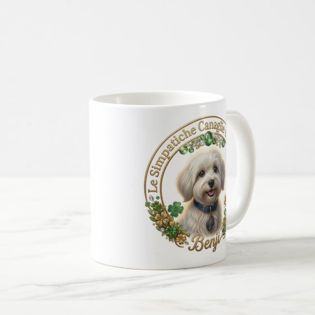 Benji Bianca Mug - Coton Detectives (Front Right)