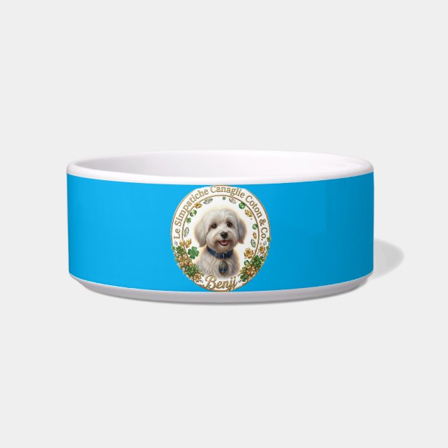 Benji Blue Bowl - Coton Detectives (Front)