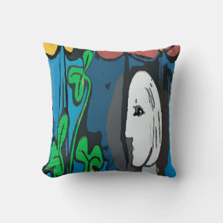 Benn Franklin Abstract Throw Pillow