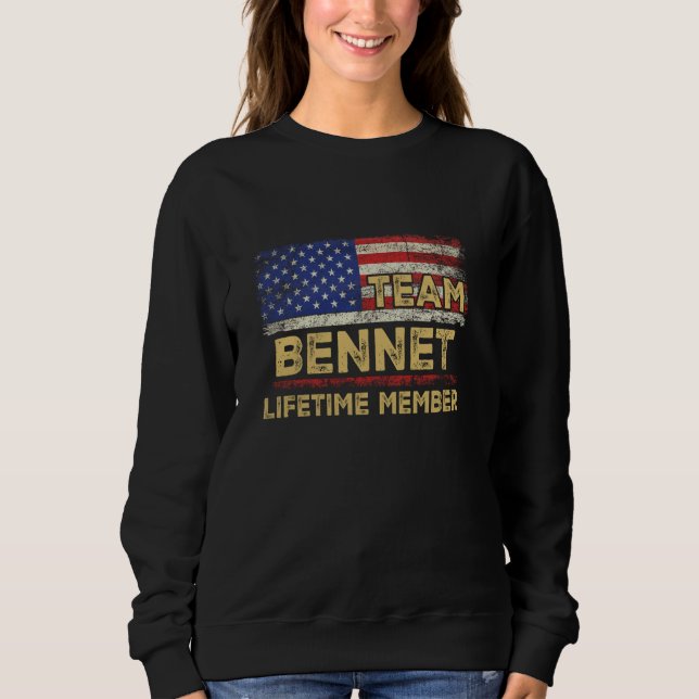 Bennet Last Name Shirt Team Bennet Lifetime Member (Front)