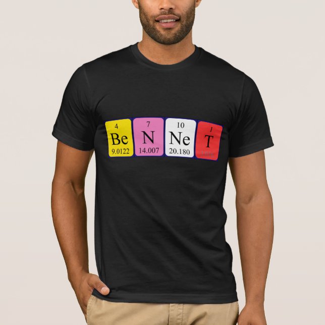 Bennet periodic table name shirt (Front)