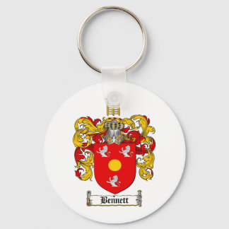 BENNETT FAMILY CREST -  BENNETT COAT OF ARMS KEYCHAIN