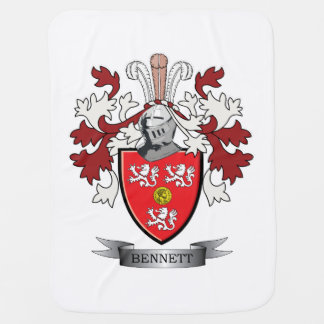 Bennett Family Crest Coat of Arms Baby Blanket