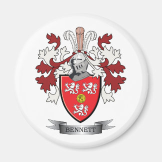 Bennett Family Crest Coat of Arms Magnet