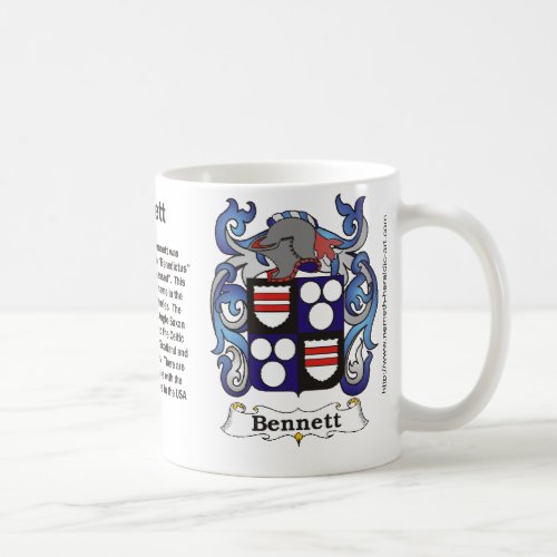 Bennett Family Crest on a mug