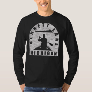 Bennett Lake Canoeing Michigan T-Shirt