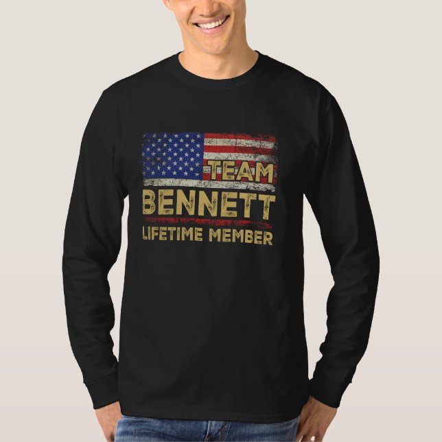 Bennett Last Name Shirt Team Bennett Lifetime Memb (Front)