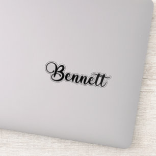 Bennett Name - Handwritten Calligraphy Sticker
