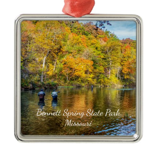 Bennett Spring Autumn Fishing Premium Ornament