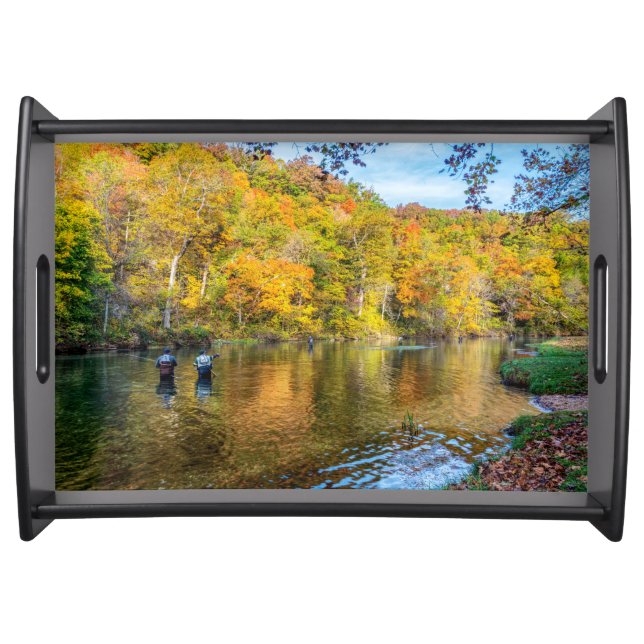 Bennett Spring Autumn Fishing Serving Tray (Front)