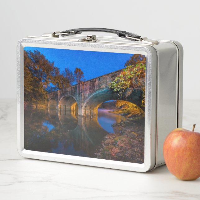 Bennett Spring Bridge Twilight Metal Lunch Box (In Situ)