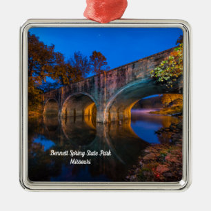 Bennett Spring Bridge Twilight Premium Ornament