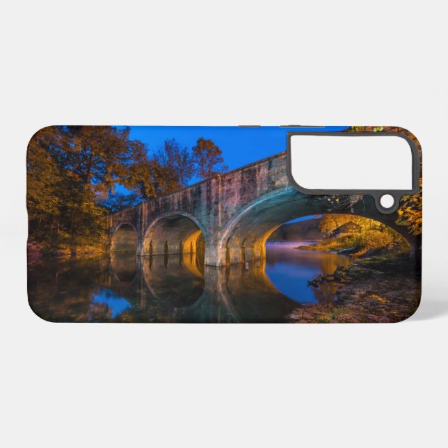 Bennett Spring Bridge Twilight Samsung Galaxy Case (Back Horizontal)