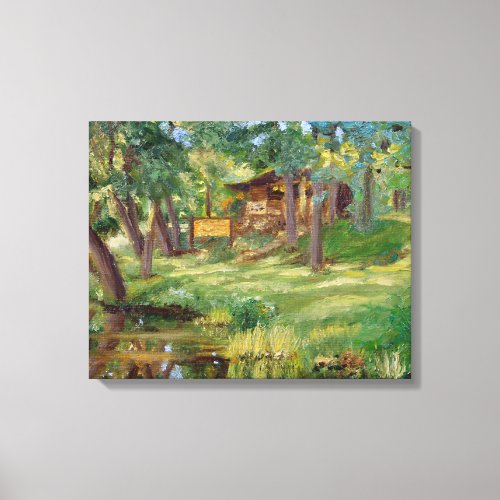 Bennett Springs Spring View Tackle Shop Painting Canvas Print