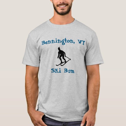 Bennington VT Ski Bum T_Shirt