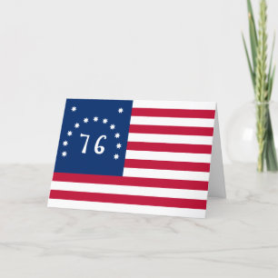 Bennington's Banner: The 76 American Battle Flag Letterpress Thank You Card