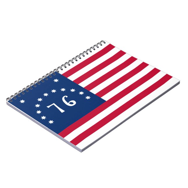 Bennington's Banner: The 76 American Battle Flag Notebook (Left Side)