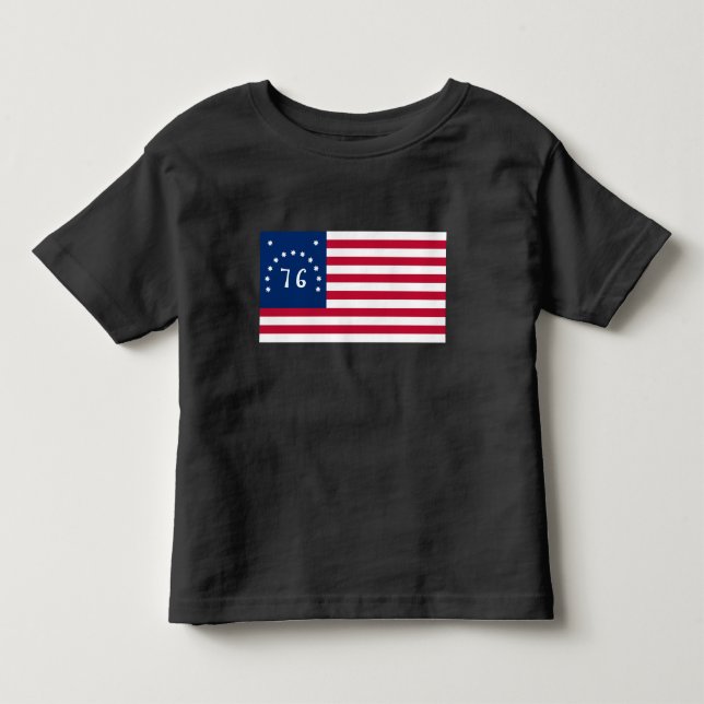 Bennington's Banner: The 76 American Battle Flag Toddler T-shirt (Front)