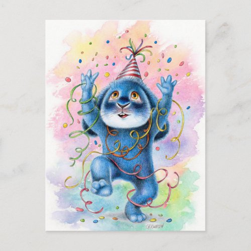 Benny Blue _ Celebration Postcard