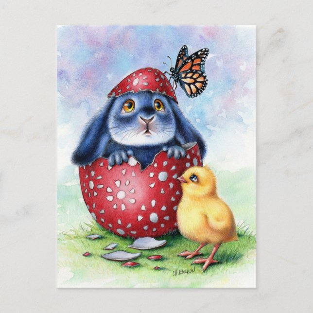 Benny Blue - Easter Egg Postcard (Front)