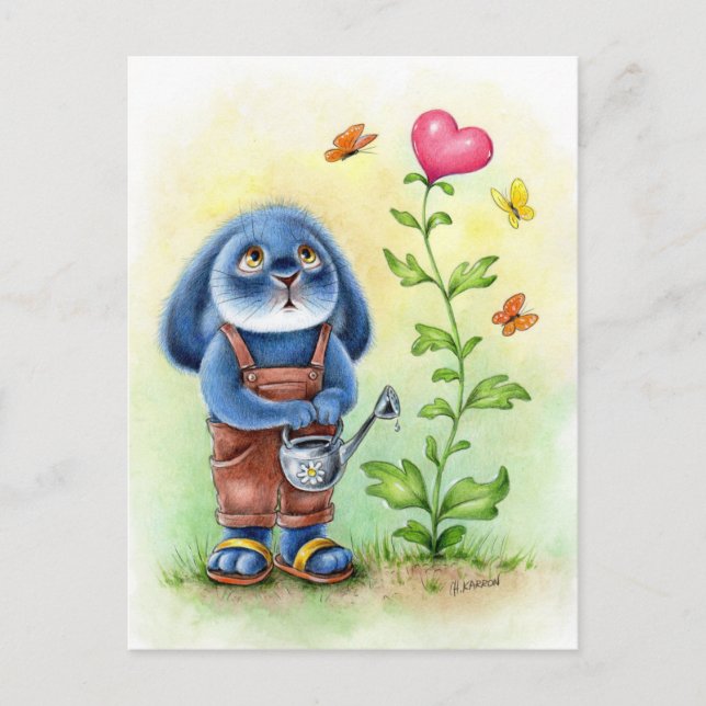 Benny Blue - Growing Love Postcard (Front)