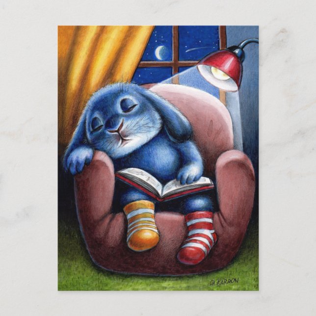 Benny Blue - Reading Postcard (Front)