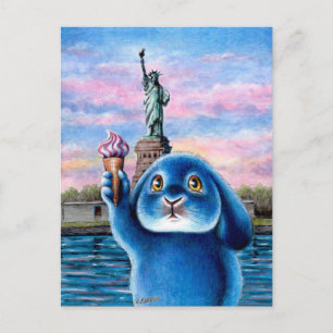 Benny Blue - Statue Of Liberty Postcard