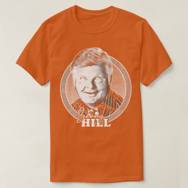 Benny Hill 70s Retro Fan Design T-Shirt (Design Front)