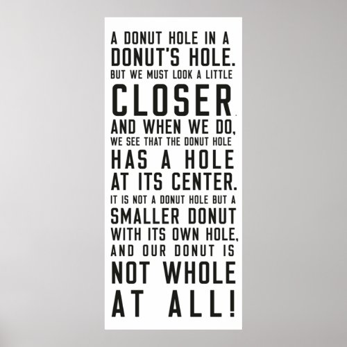 Benoit Donut Hole Speech Knives Out Poster
