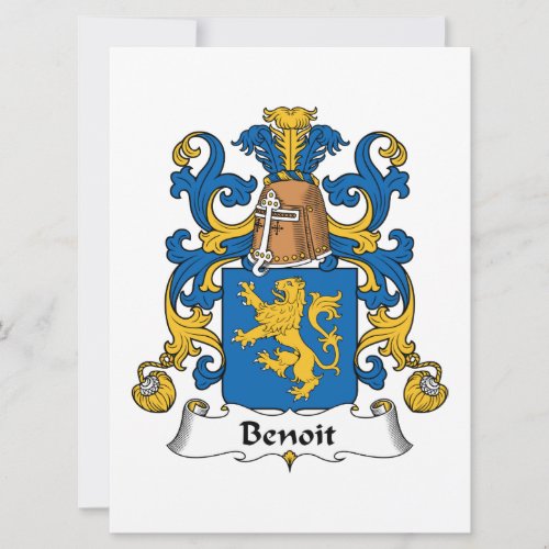 Benoit Family Crest