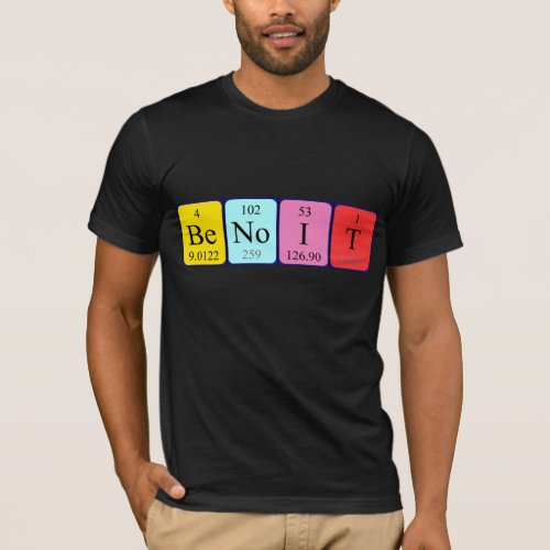 Benoit periodic table name shirt
