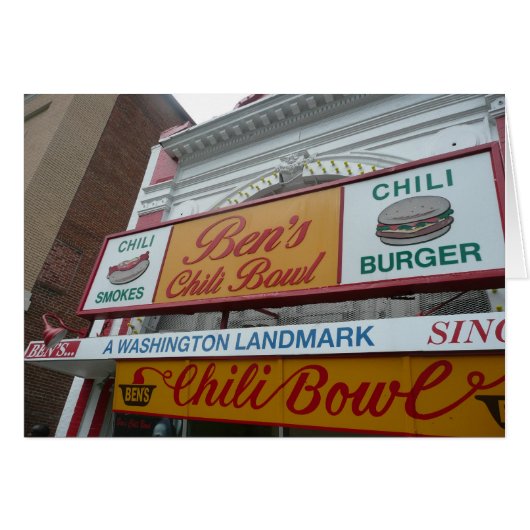 Ben's Chili Bowl, Washington DC, iconic landmark (Front Horizontal)