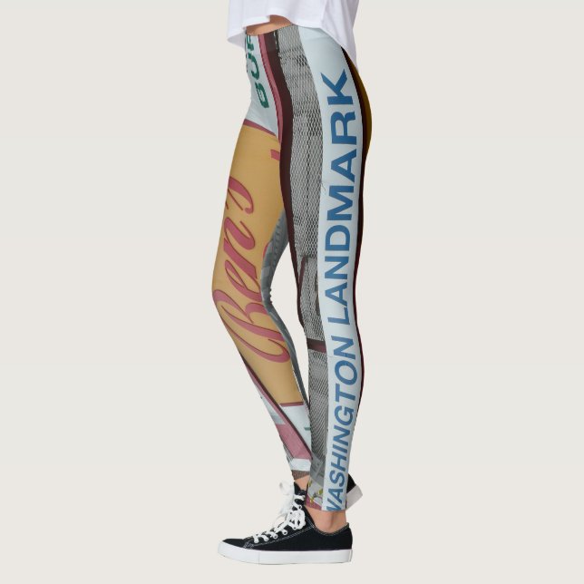 Ben's Chili Bowl; Washington DC landmark! Leggings (Left)