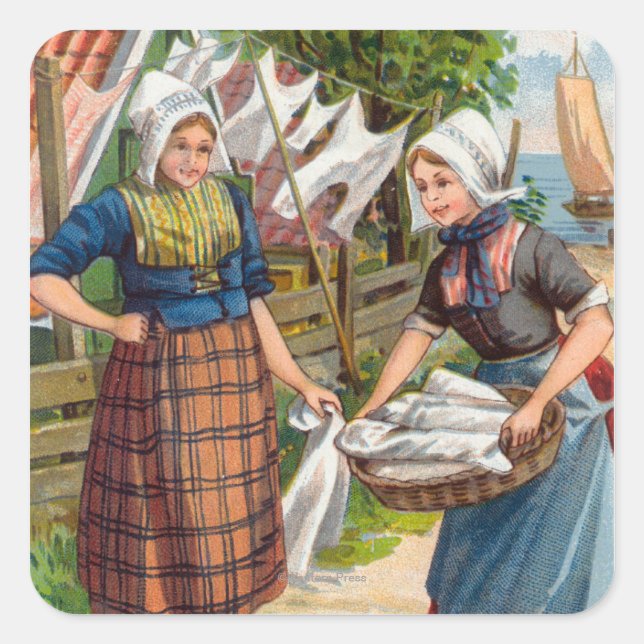 Bensdorp's Royal Dutch Cocoa Square Sticker (Front)