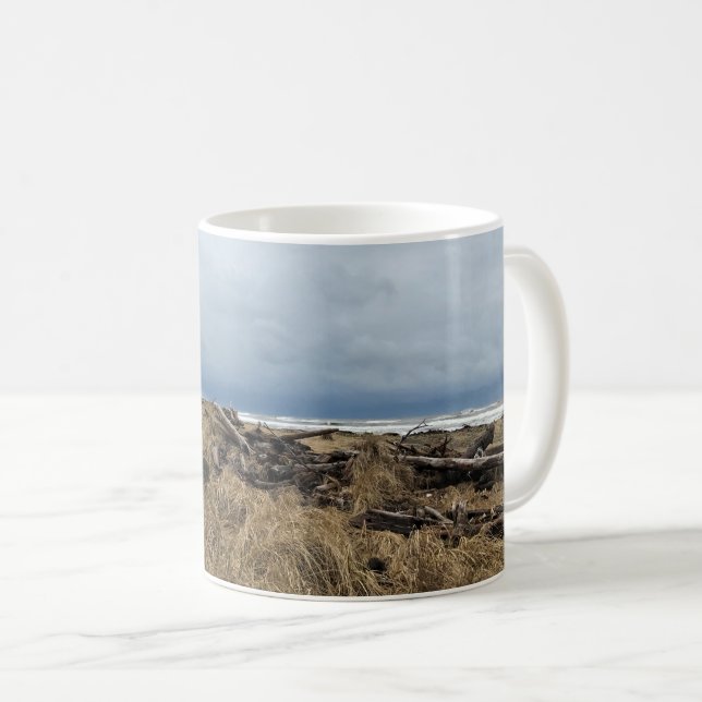 Benson Beach, Cape Disappointment, Washington Coffee Mug (Front Right)