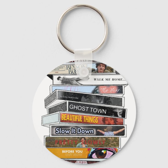 Benson Boone Cassette Tape Keychain (Front)