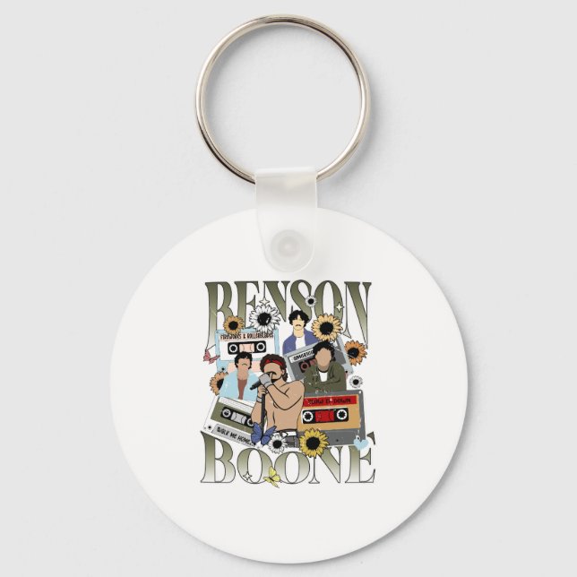 Benson Boone Cassette Tapes  Keychain (Front)
