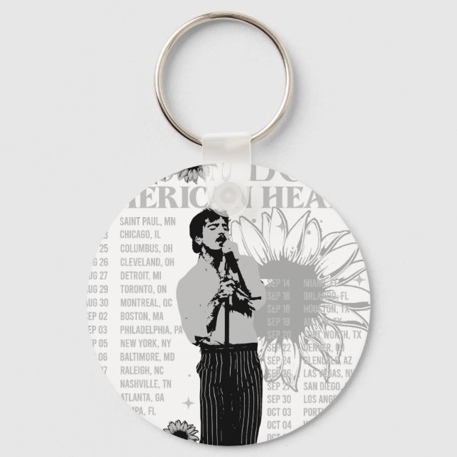 Benson Boone fireworks & rollerblades Tou Keychain (Front)