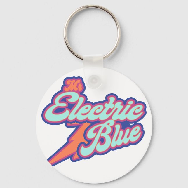 Benson Boone Mr. Electric Blu Keychain (Front)