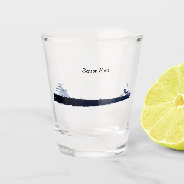 Benson Ford shot glass (Front)