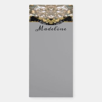 Bentley Beautiful Elegant  Monogram Magnetic Notepad by LiquidEyes at Zazzle
