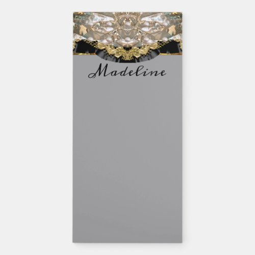 Bentley Beautiful Elegant  Monogram Magnetic Notepad