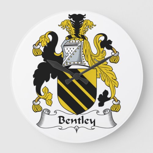 Bentley Family Crest Large Clock