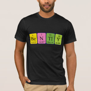 Bently periodic table name shirt